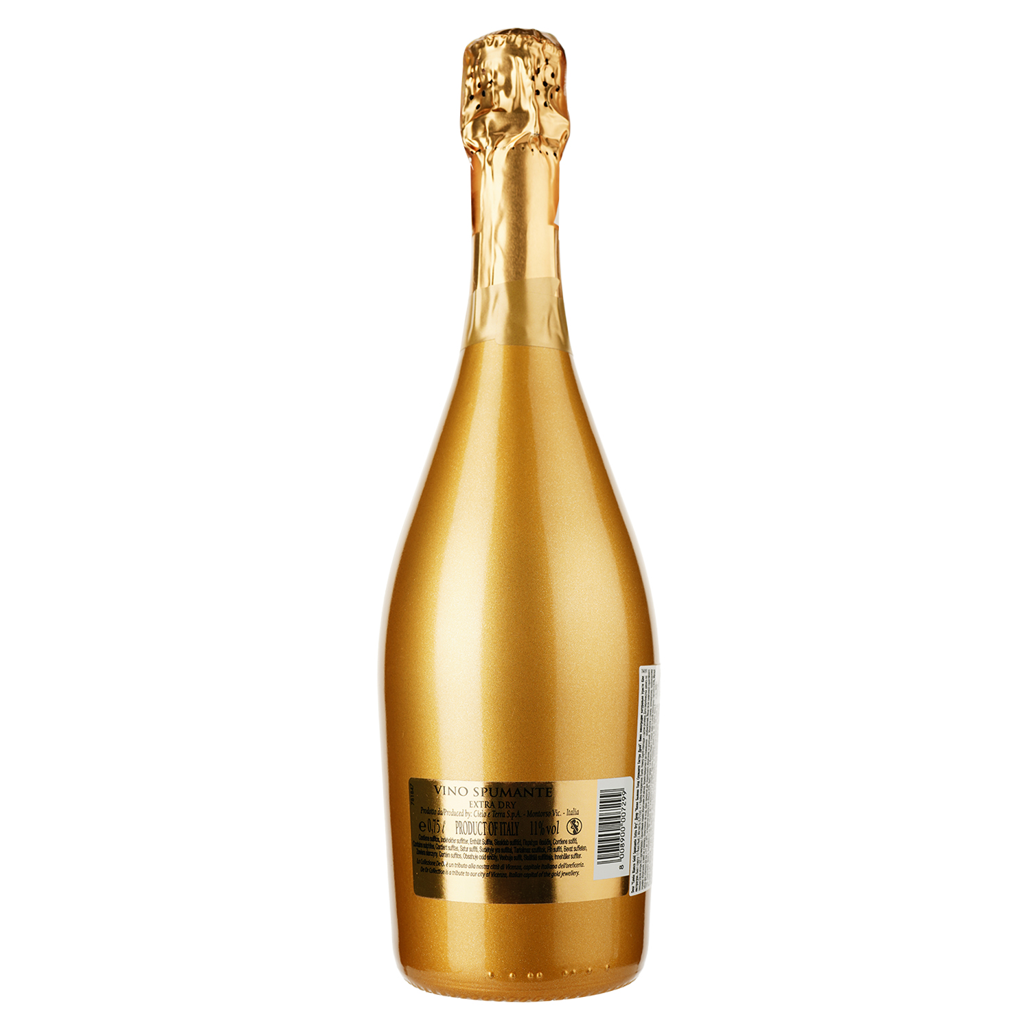 Игристое вино Cielo e Terra Deor Cuvée Bianco Gold Spumante Extra Dry, белое, сухое, 11%, 0,75 л - фото 2