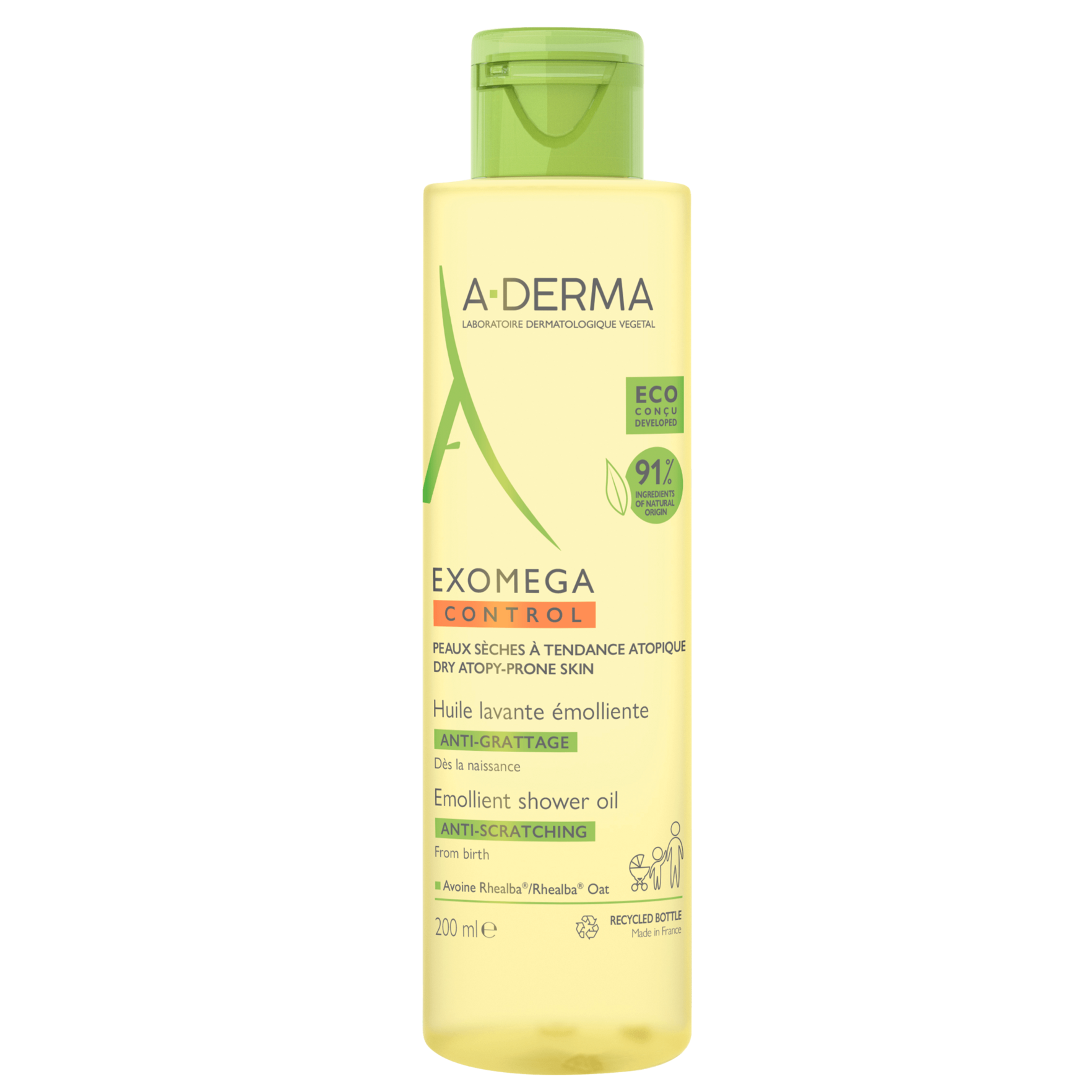 Очищающее масло для лица и тела A-Derma‎ Exomega Control 200 мл (234023) - фото 1