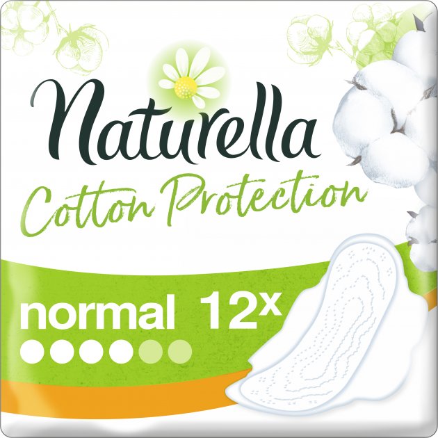 Гігієнічні прокладки Naturella Cotton Protection Ultra Normal, з крильцями, 12 шт. - фото 1