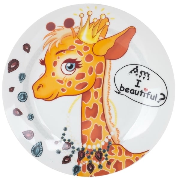 Набір дитячого посуду Limited Edition Pretty Giraffe, 3 предмети (C389) - фото 2