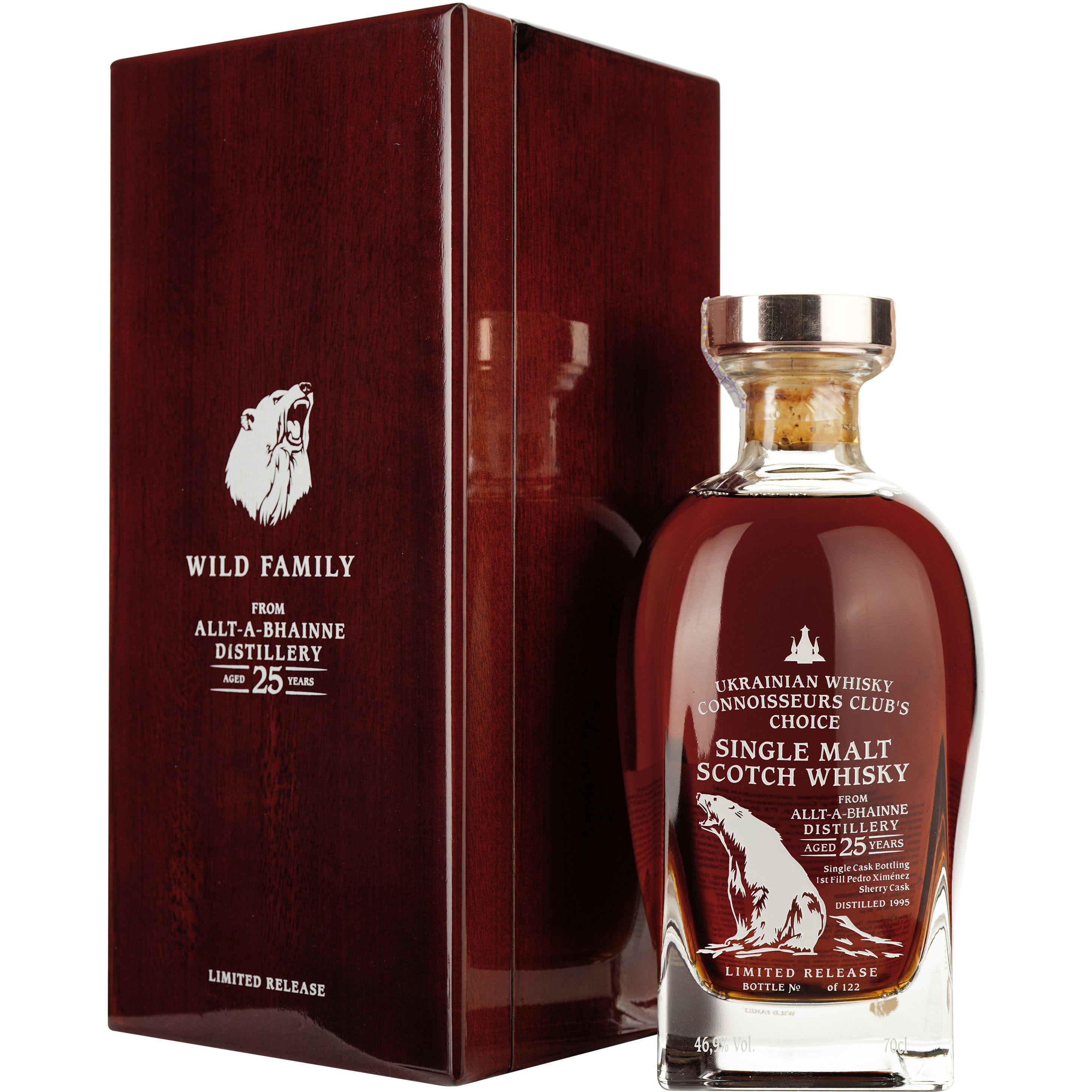 Віскі Allt-A-Bhainne 25 Years Old Single Malt Scotch Whisky 46.9% 0.7л у подарунковій упаковці - фото 1