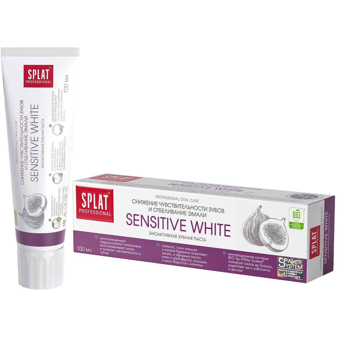 Зубна паста Splat Professional Сенситив Вайт 100 мл - фото 1