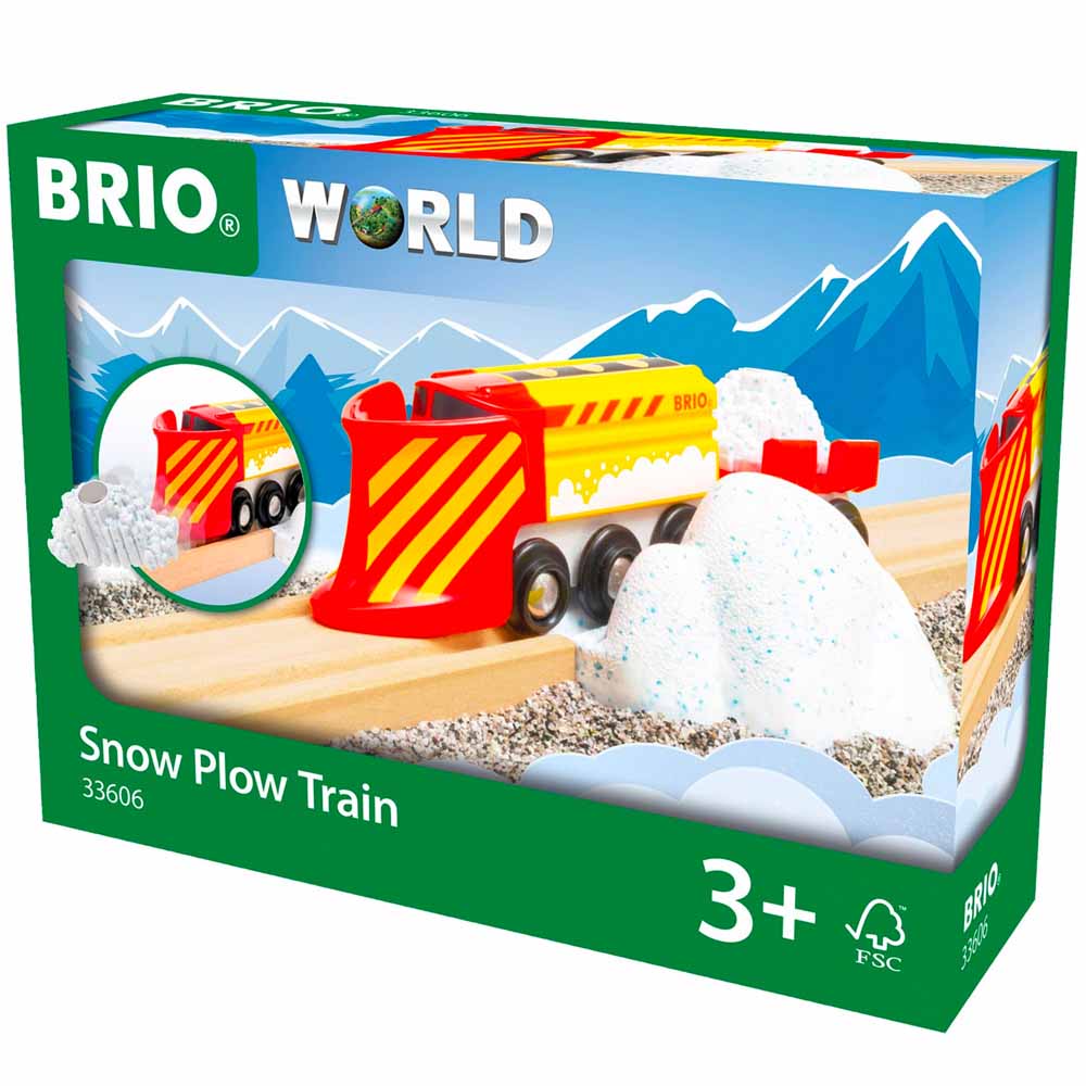 Снегоуборочный поезд для железной дороги Brio (33606) - фото 1