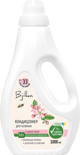 Кондиціонер-ополіскувач для білизни Bjilka Flower scent, 1 л - фото 1