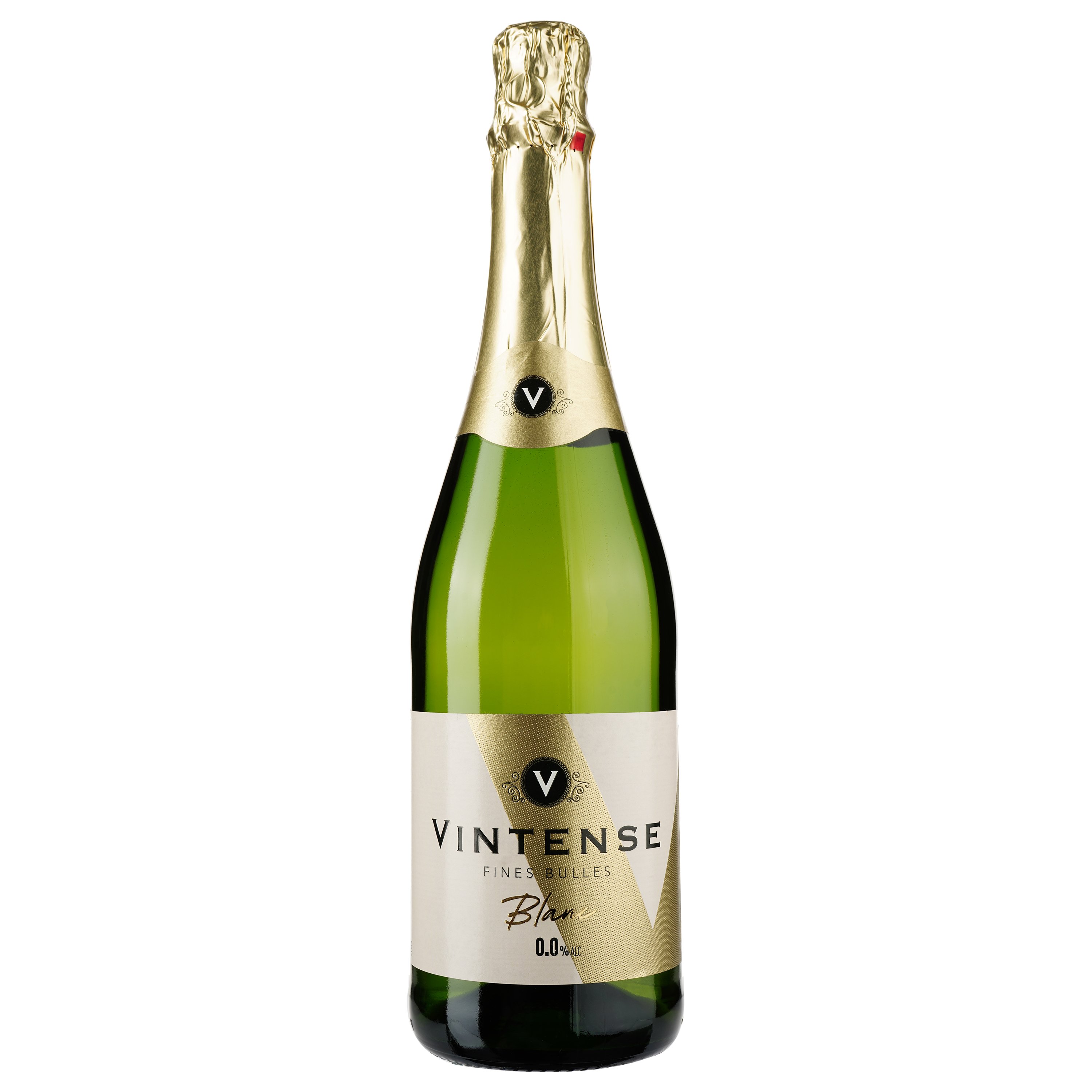 Вино ігристе Vintense Fines Bulles Blanc Безалкогольне, 0,75 л, 0% (654446) - фото 1