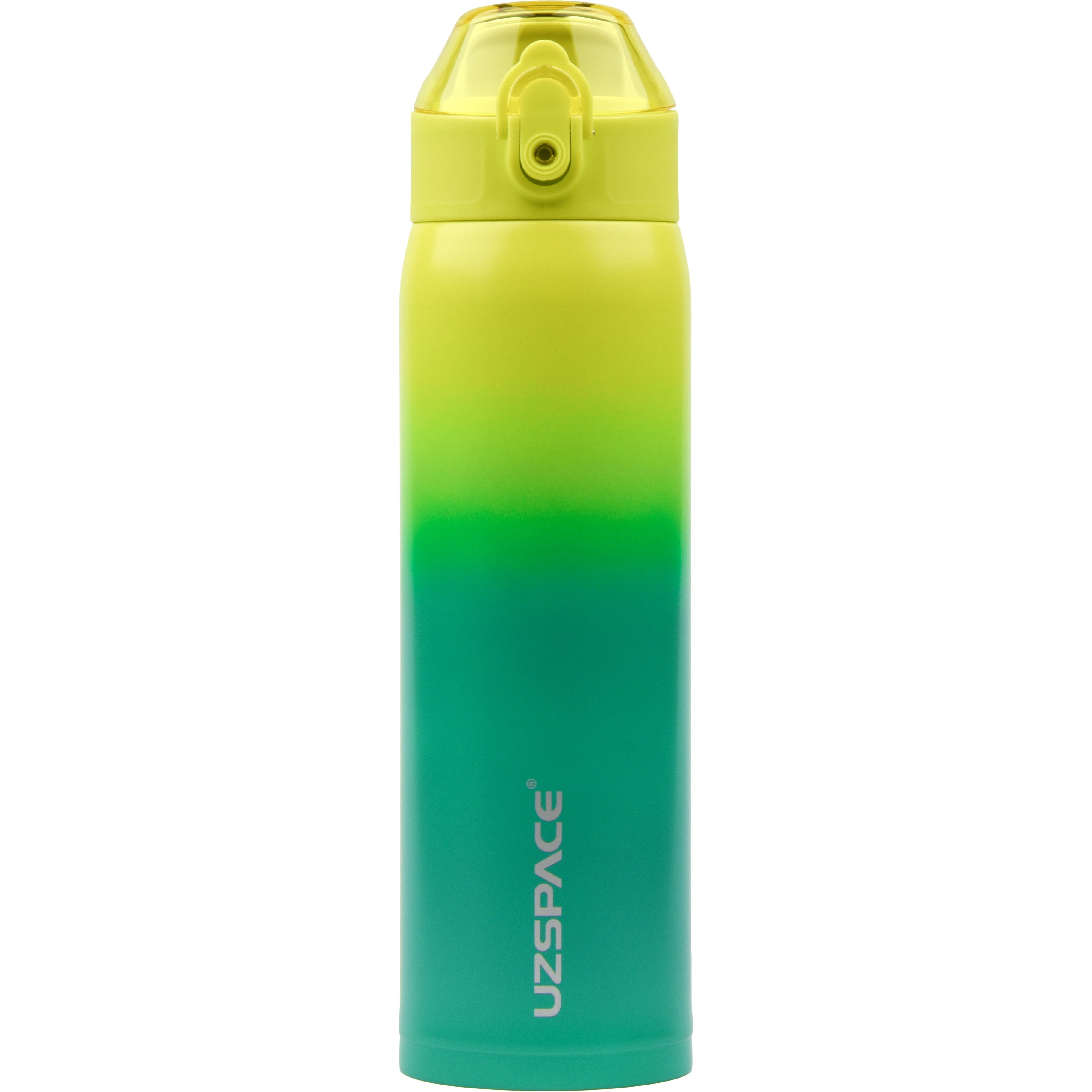 Термочашка для напитков UZspace X4 Gradient 500 мл желтая с зеленым (4201) - фото 1