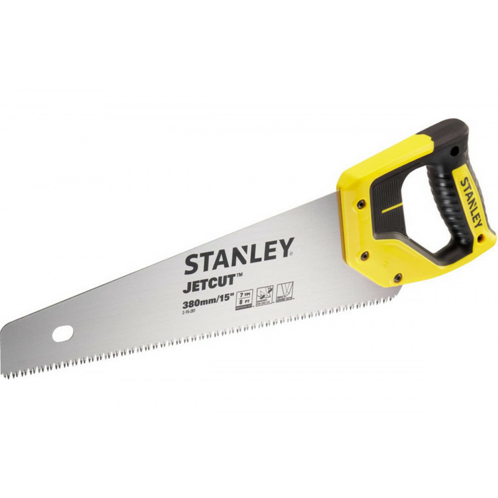 Ножовка по дереву Stanley Jet-Cut SP 7TPI 380 мм (2-15-281) - фото 1