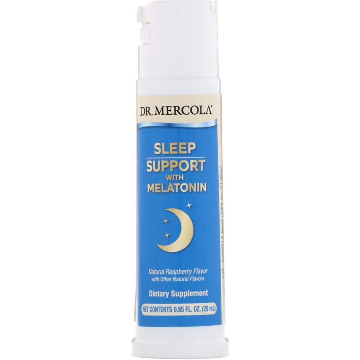 Спрей з мелатоніном для покращення сну Dr. Mercola Sleep Support Spray with Melatonin з малиновим смаком 25 мл - фото 1