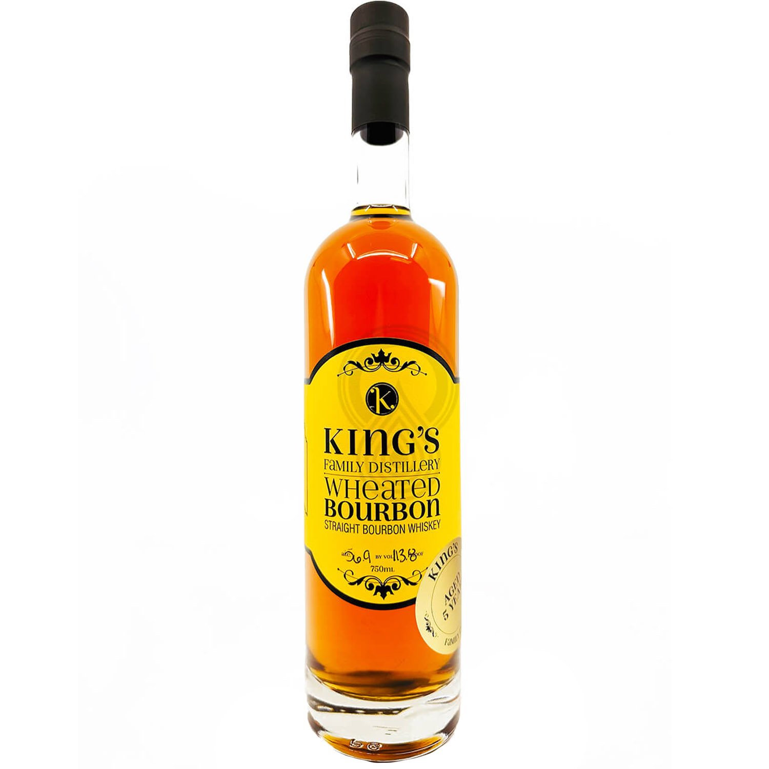 Виски King's Wheated Straight Bourbon Whiskey 55% 0.75 л - фото 1