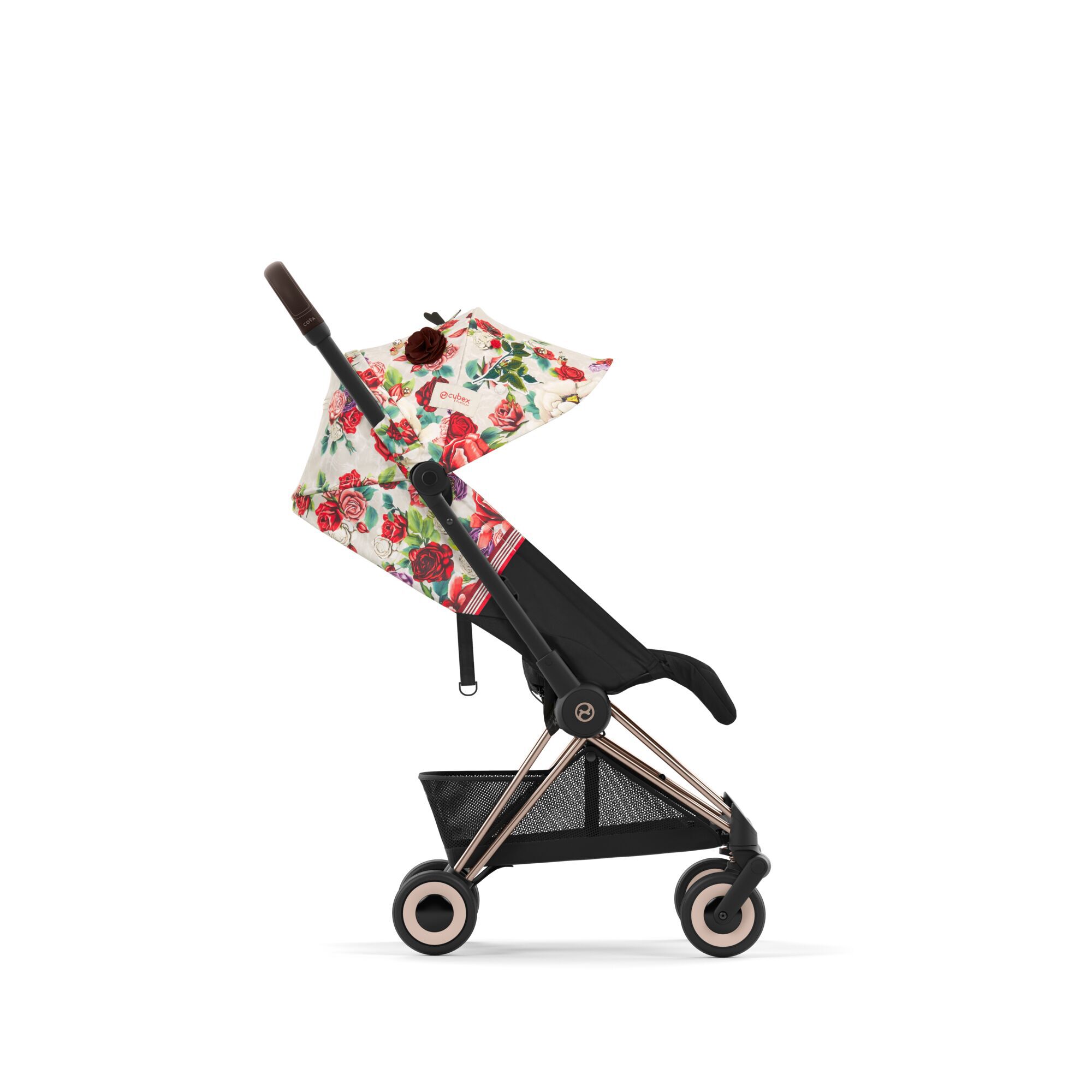 Прогулочная коляска Cybex Coya Spring Blossom Light белая с красным (522003071) - фото 7