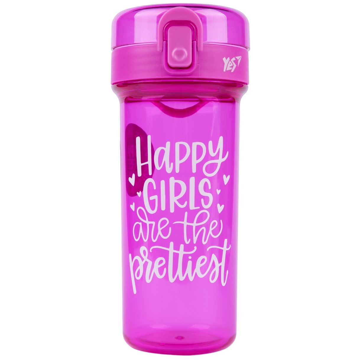 Бутылка для воды Yes Happy Girls, 430 мл, розовая (707628) - фото 1