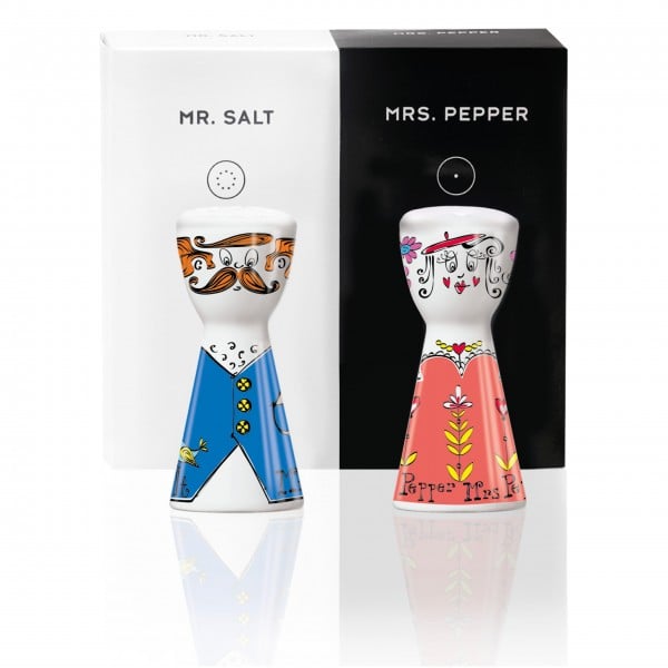 Набір для солі та перцю Ritzenhoff від Marie Peppercorn Mr. Salt & Mrs. Pepper, 7,5 см (1710064) - фото 1