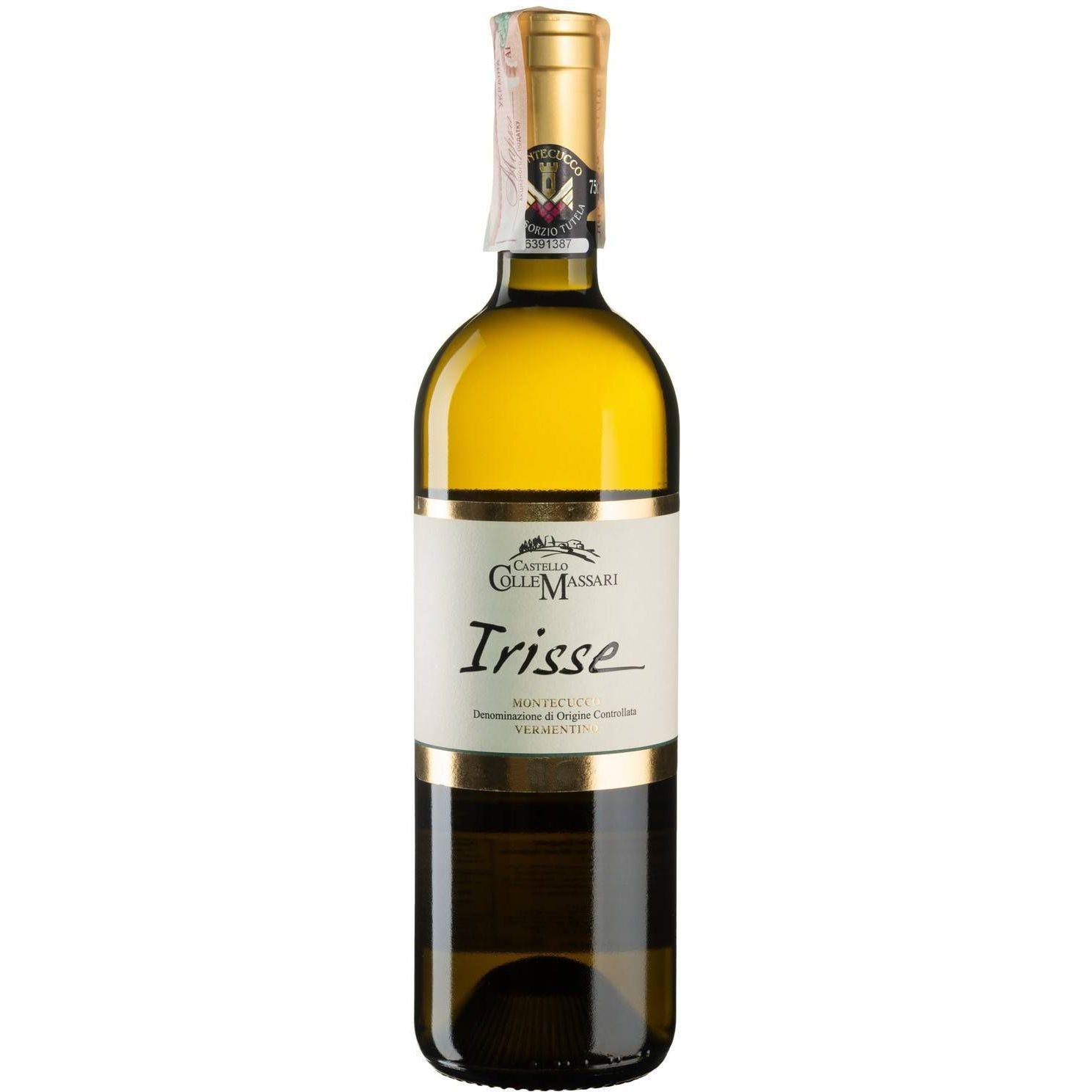 Вино ColleMassari Irisse, белое, сухое, 0,75 л - фото 1