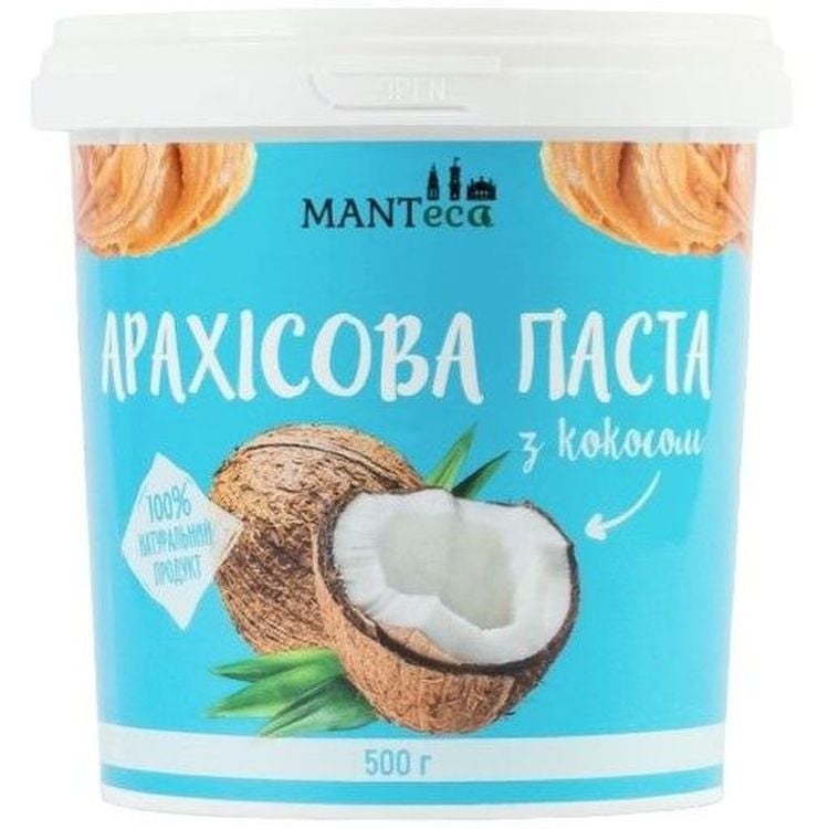 Паста арахісова Manteca Кокос, 500 г - фото 1