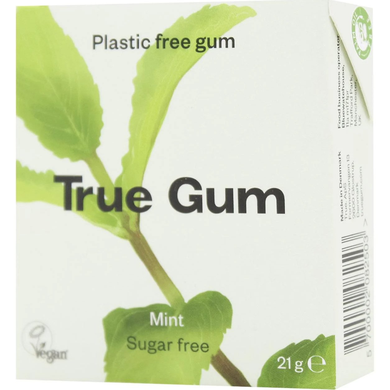 Жевательная резинка True Gum со вкусом мяты без сахара 21 г - фото 1