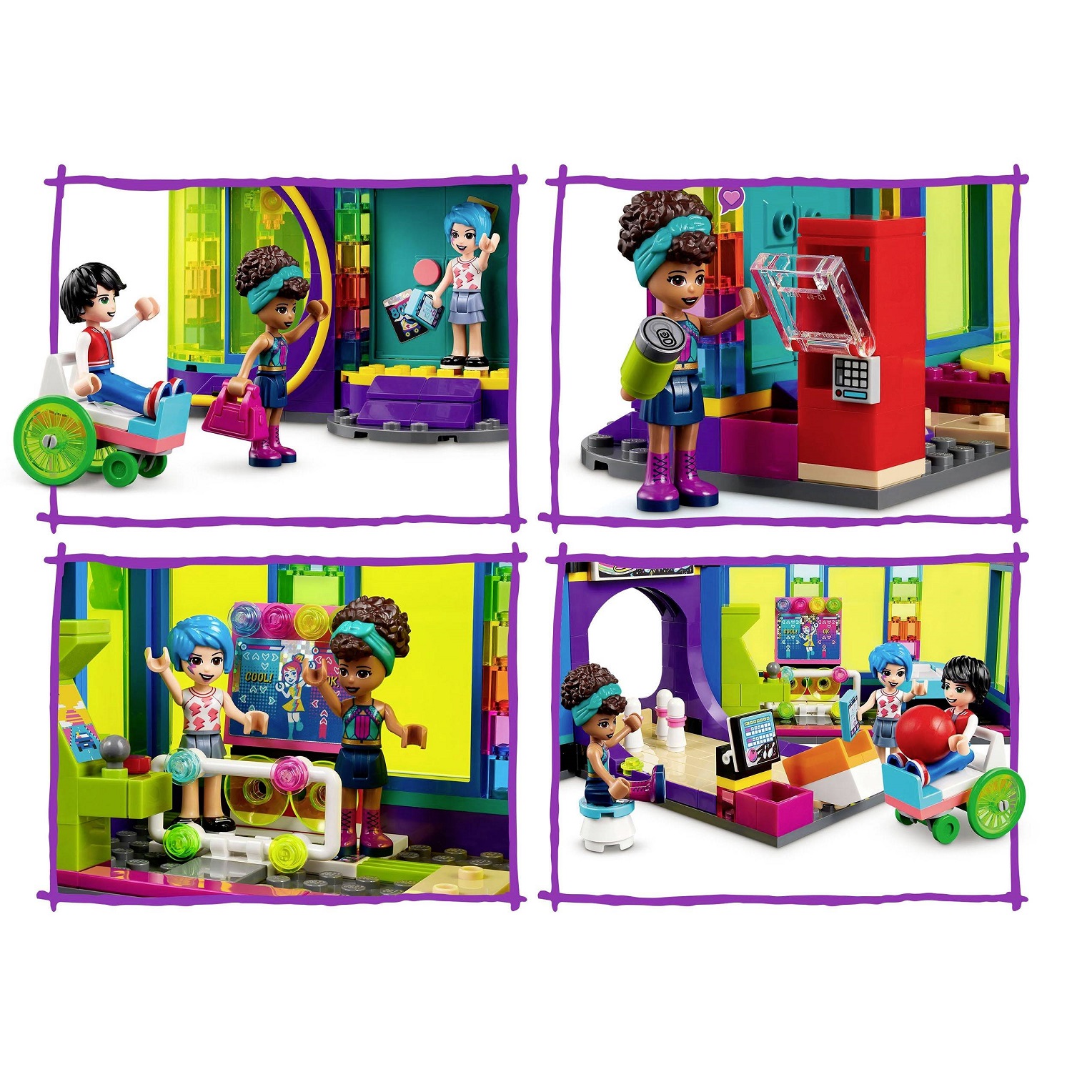 Конструктор LEGO Friends Аркадна дискотека на роликах, 642 деталей (41708) - фото 6