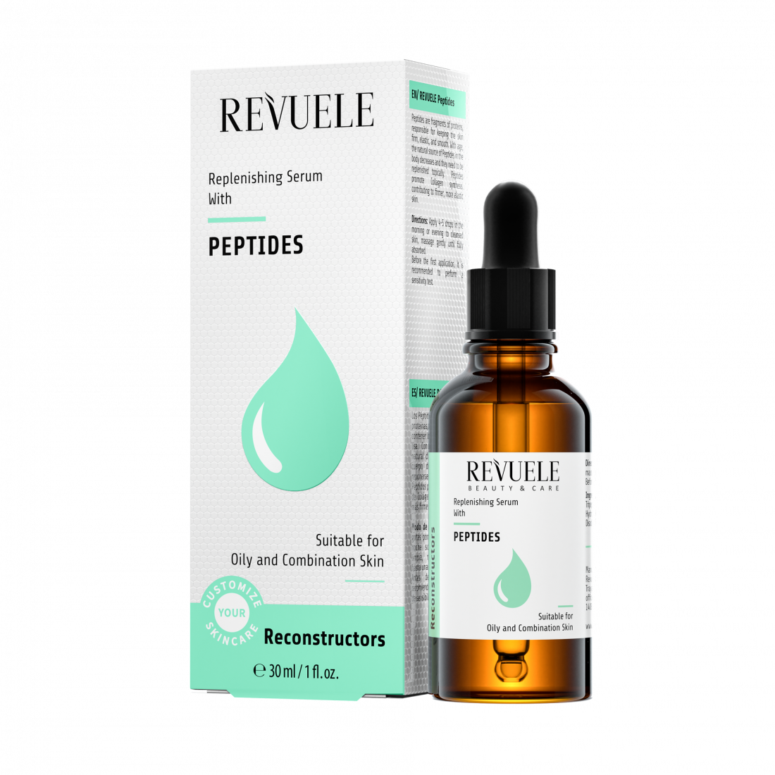 Сироватка для обличчя Revuele Replenishing Serum Peptides з пептидами, 30 мл - фото 1