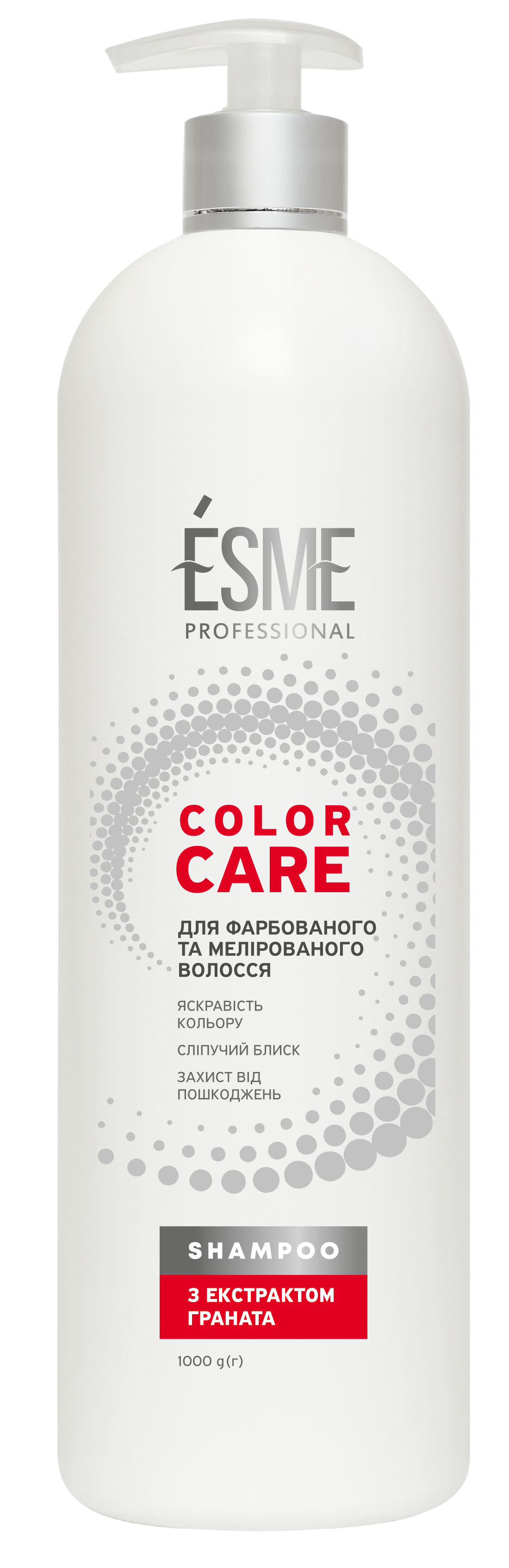Шампунь з дозатором Esme Color Care з екстрактом гранату, 1 л - фото 1