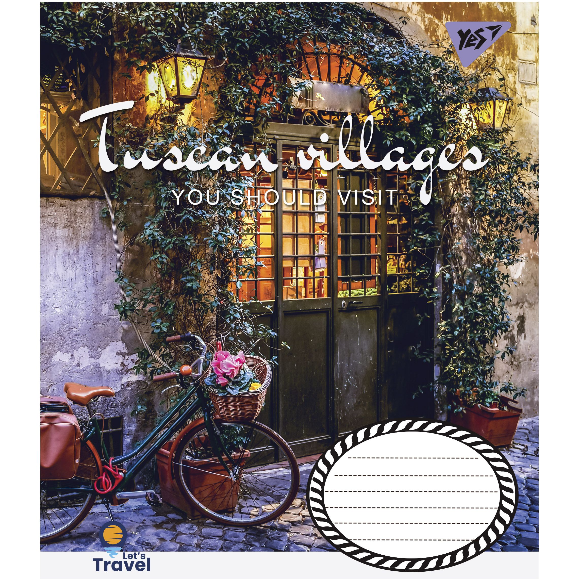 Тетрадь общая Yes Tuscan Villages, A5, в клеточку, 48 листов - фото 4