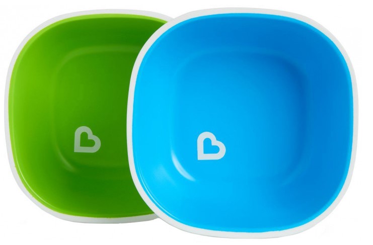 Набор мисок Munchkin Splash Bowls, зеленый с голубым, 2 шт. (46725.01) - фото 1
