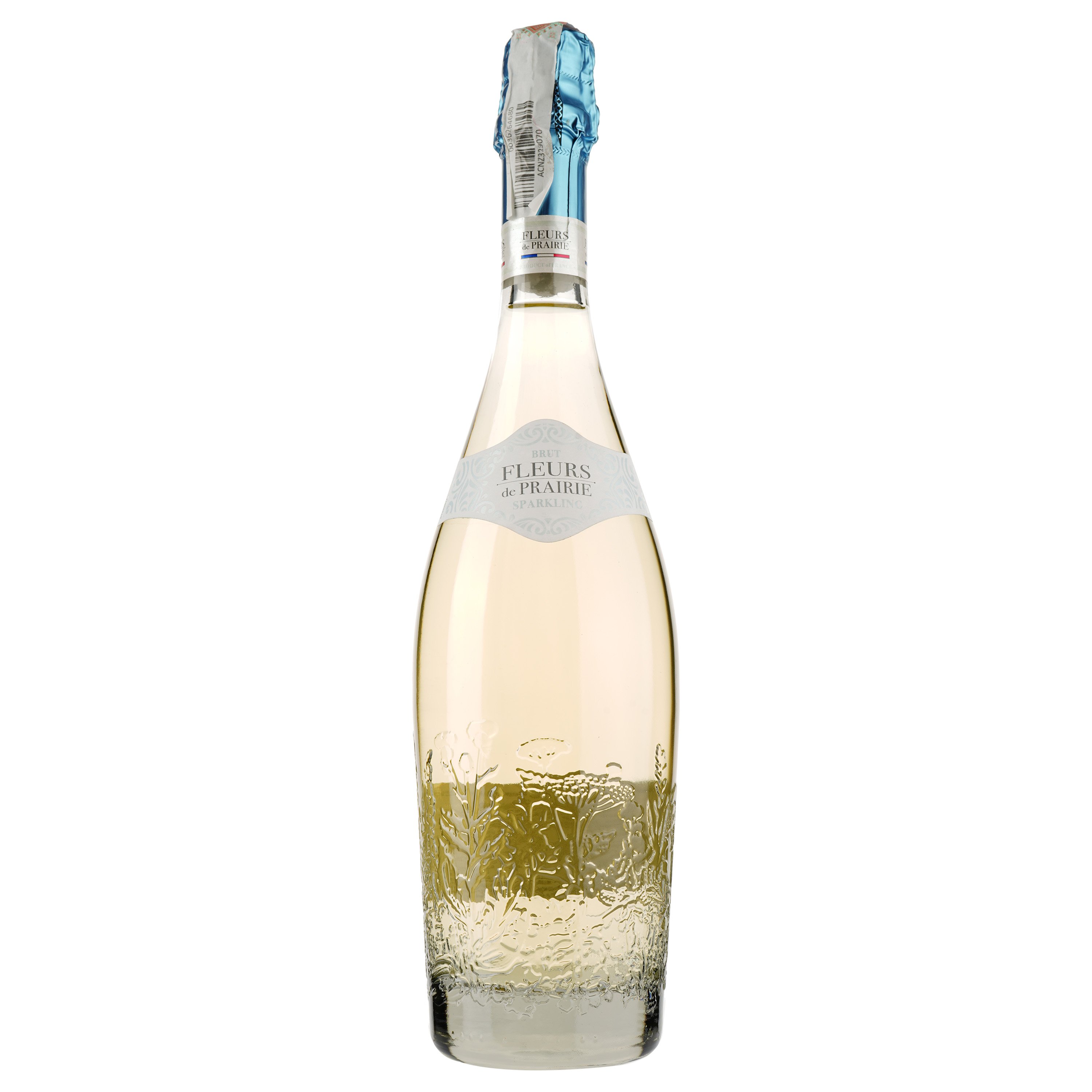 Игристое вино Les Grands Chais Fleurs De Prairie Sparkling Brut Blanc, белое, брют, 11,5%, 0,75 л - фото 1