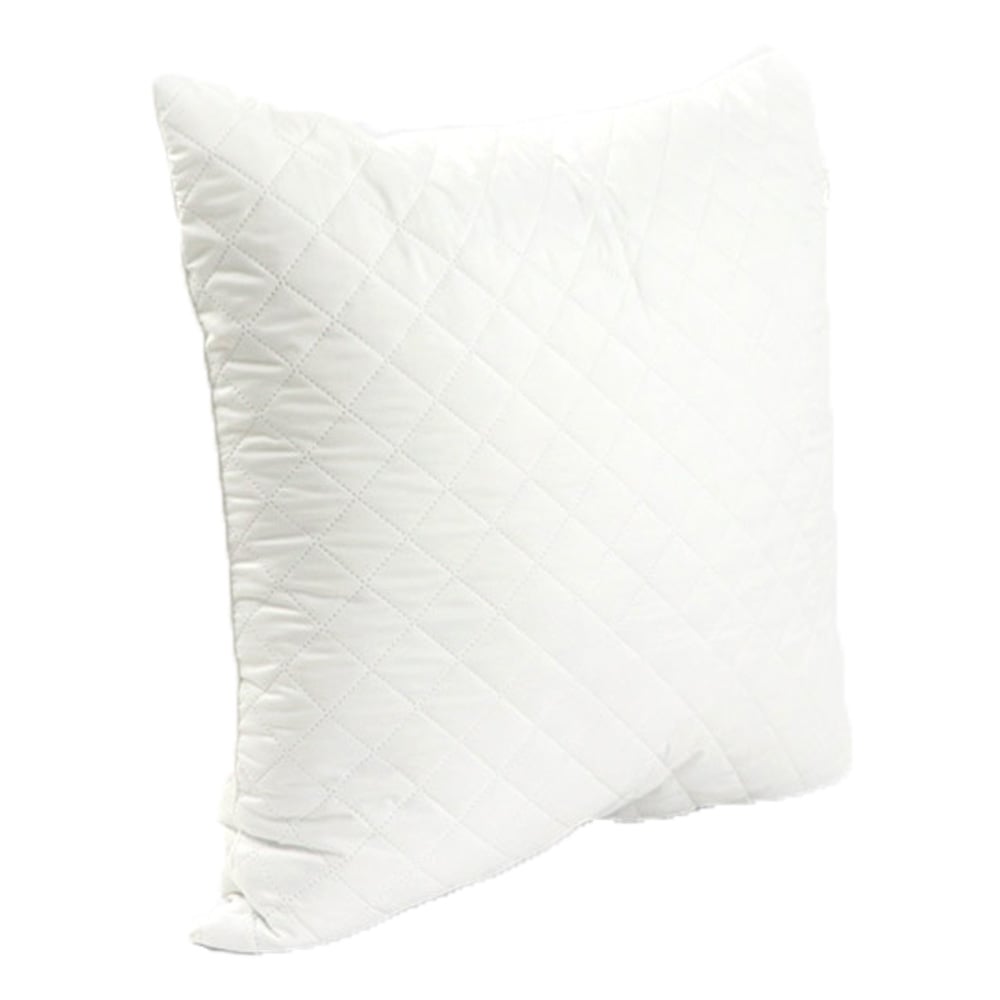 Подушка стеганая Руно Ромб силиконовая, на молнии, 70х70 см, белый (313.52УМ_Ромб) - фото 1