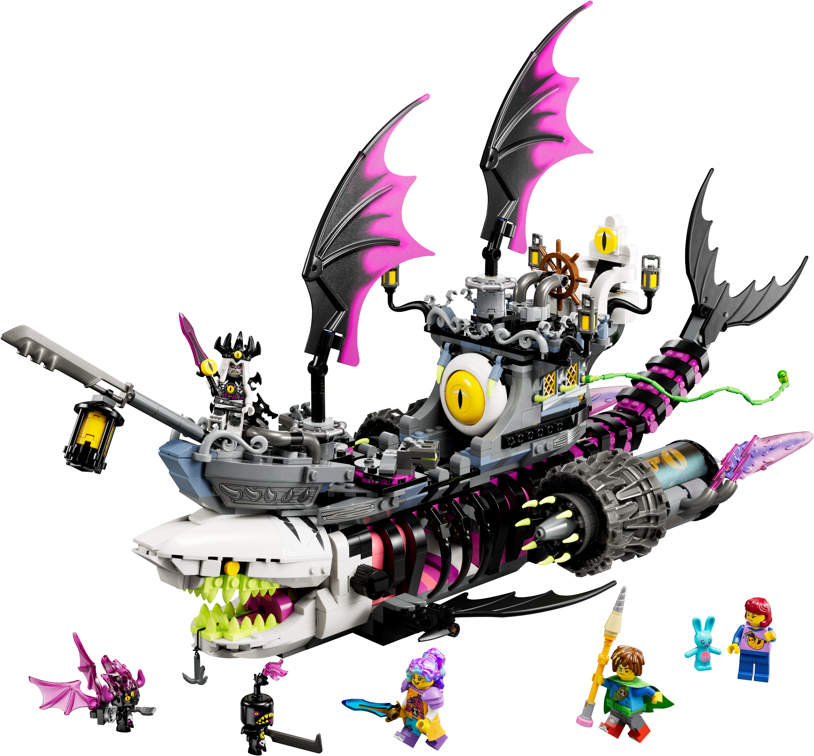Конструктор LEGO DREAMZzz Ужасающий корабль Акула 1389 деталей (71469) - фото 2