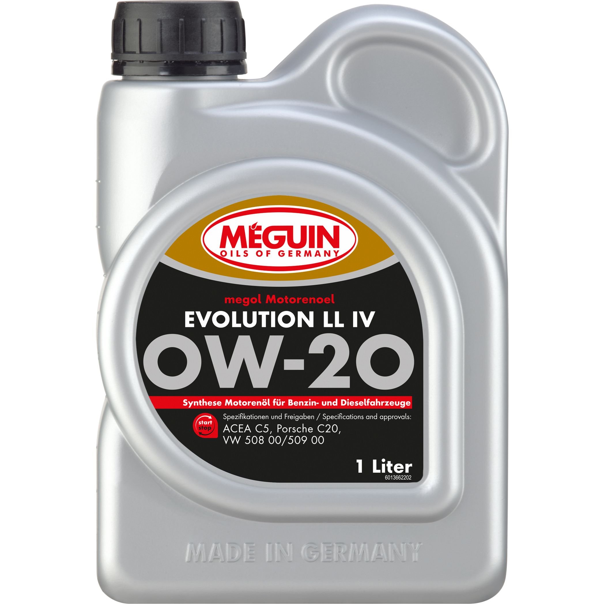 Моторное масло Meguin Evolution LL IV SAE 0W-20 VW 508 00, VW 509 00 1 л - фото 1