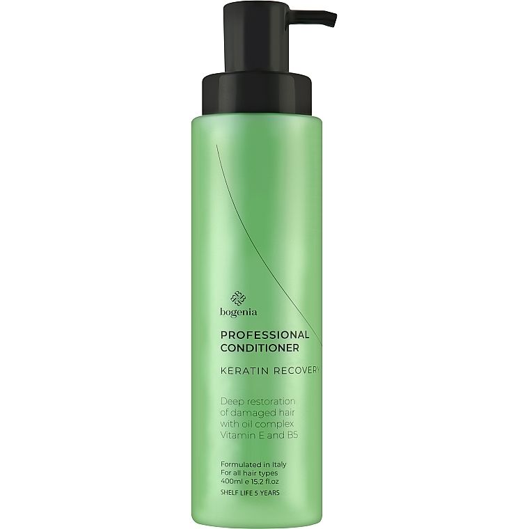 Профессиональный кондиционер для волос Bogenia Professional Conditioner Keratin Recovery 400 мл - фото 1