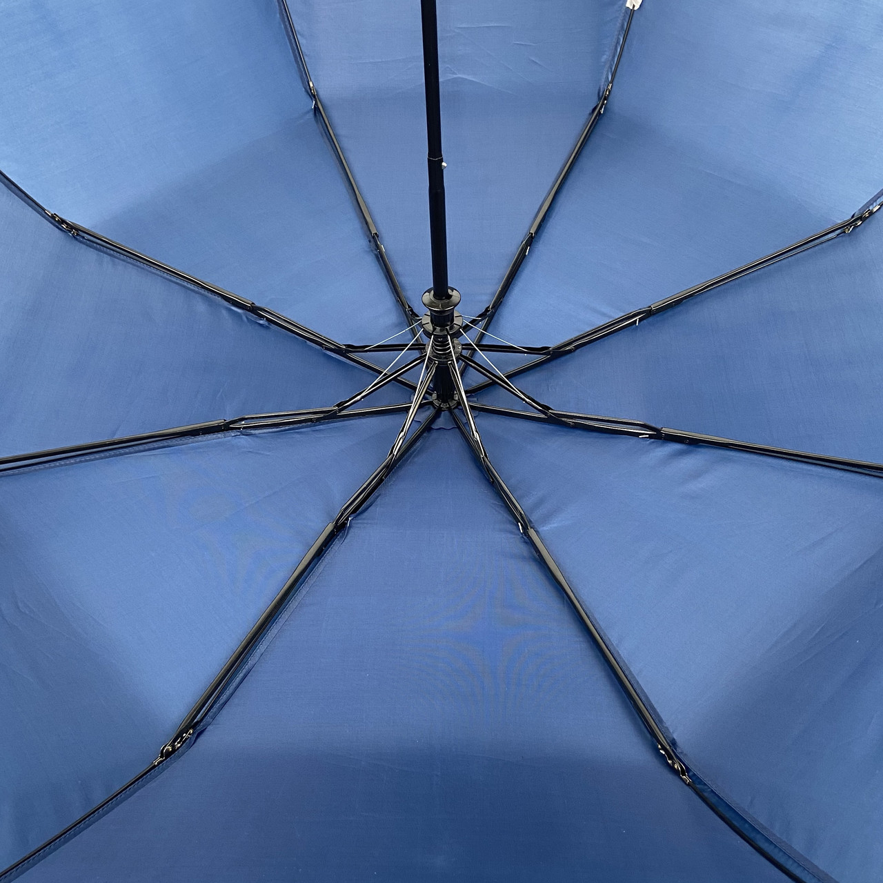 Женский складной зонтик полуавтомат S&L 98 см синий - фото 3