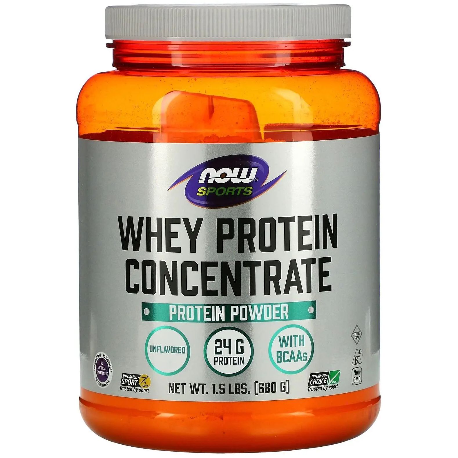 Сывороточный протеин Now Whey Protein Concentrate Sports 680 г - фото 1