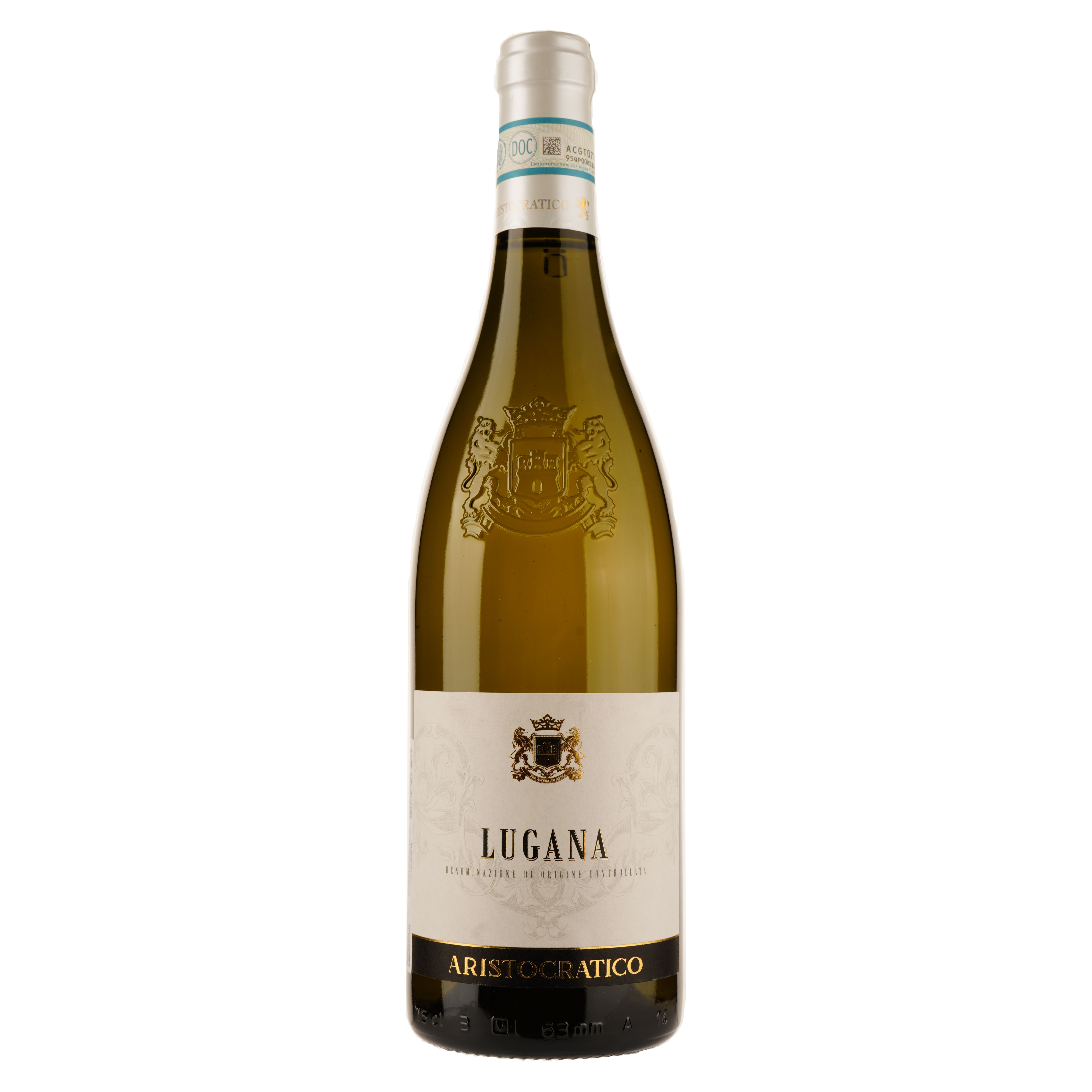 Вино Aristocratico Lugana DOC Veneto, біле, сухе, 0,75 л - фото 1