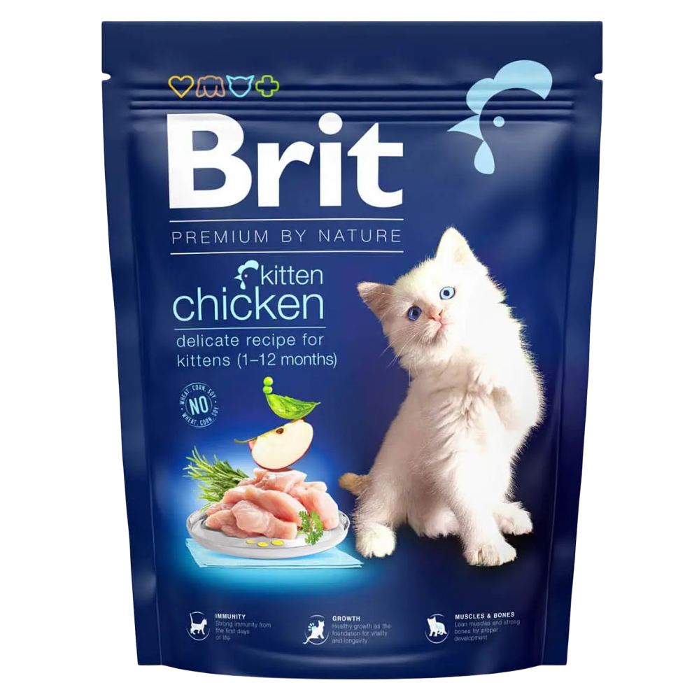 Сухой корм для котят Brit Premium by Nature Cat Kitten, 300 г (с курицей) - фото 1