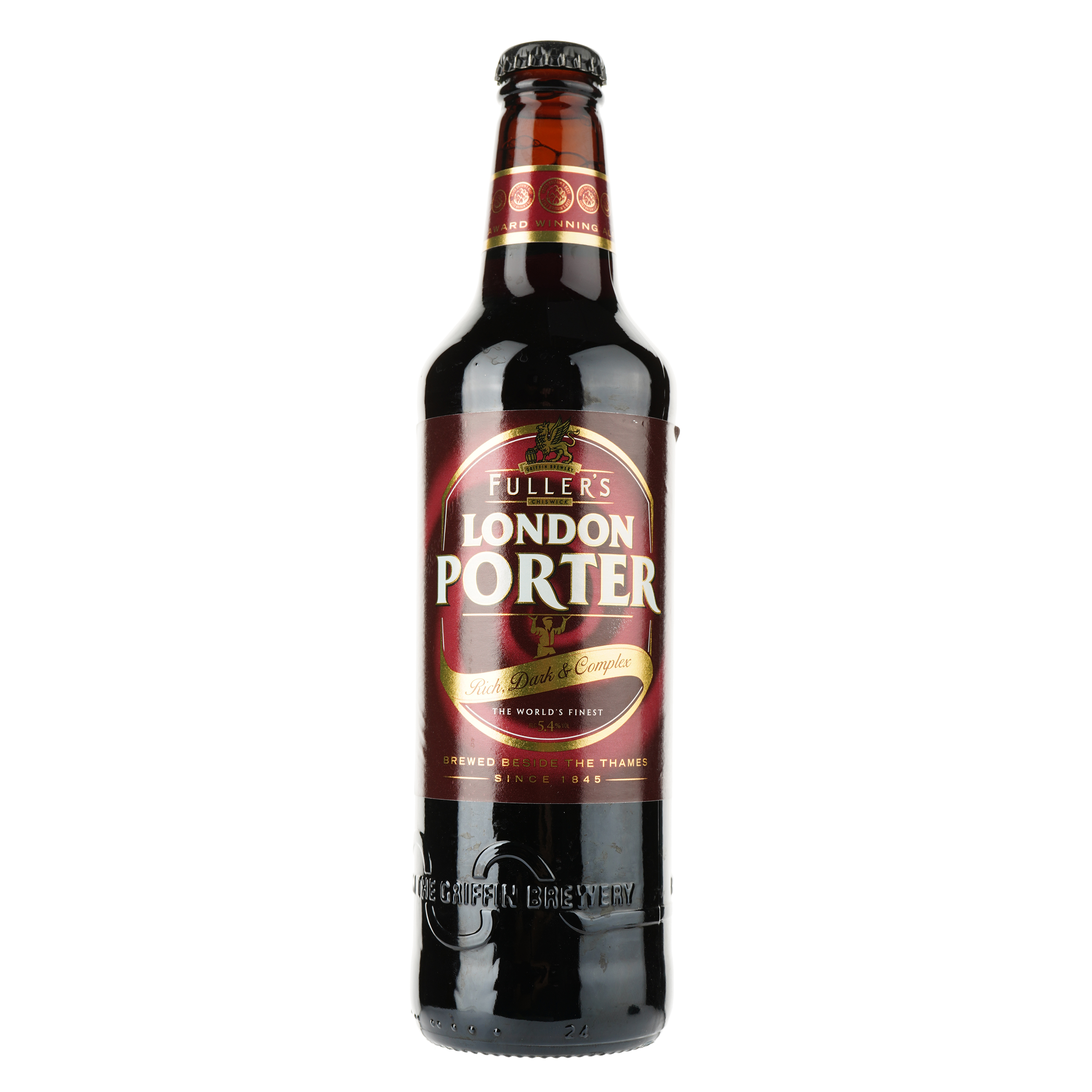 Пиво Fuller's London Porter, темное, фильтрованное, 5,4%, 0,5 л - фото 1