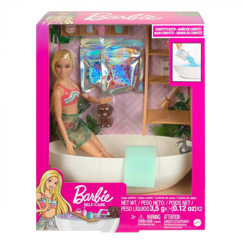 Набір Barbie Self-Care Пінна ванна з конфетті (HKT92) - фото 1