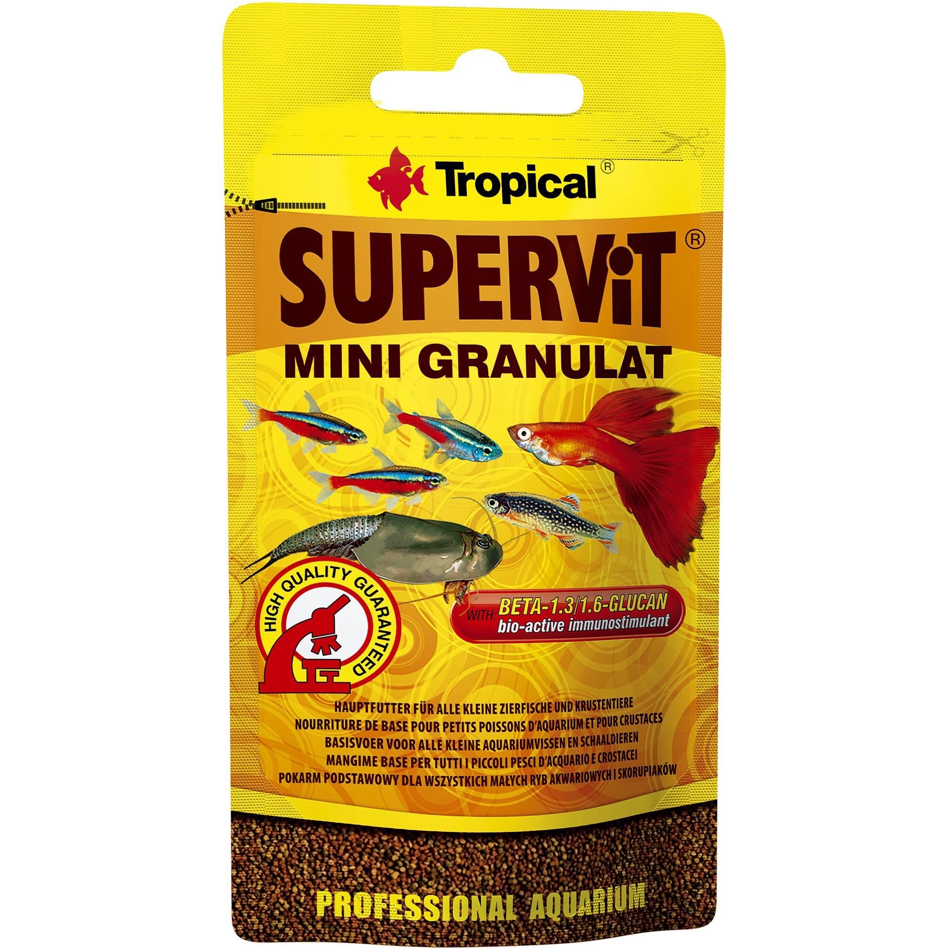 Корм для риб Tropical Supervit Mini, у гранулах, 10 г - фото 1