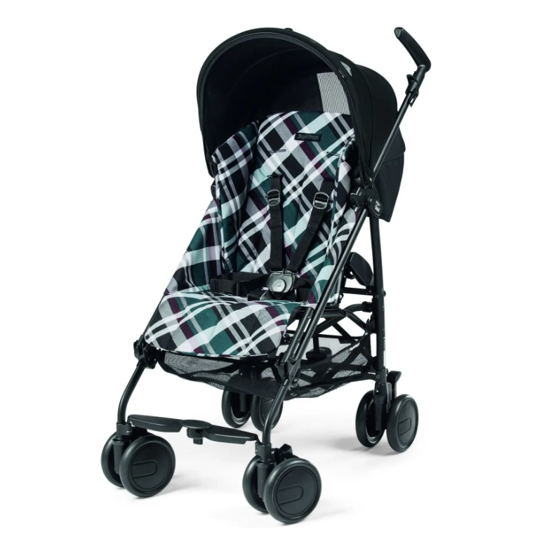 Прогулянкова коляска Peg-Perego Pliko Mini Tartan, темно-зелений (IPKR280000TT64RO01) - фото 1