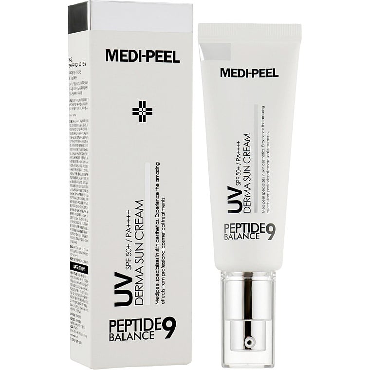 Солнцезащитный крем Medi-Peel Peptide 9 UV Derma Sun Cream SPF50+ PA+++, с пептидами, 50 мл - фото 2