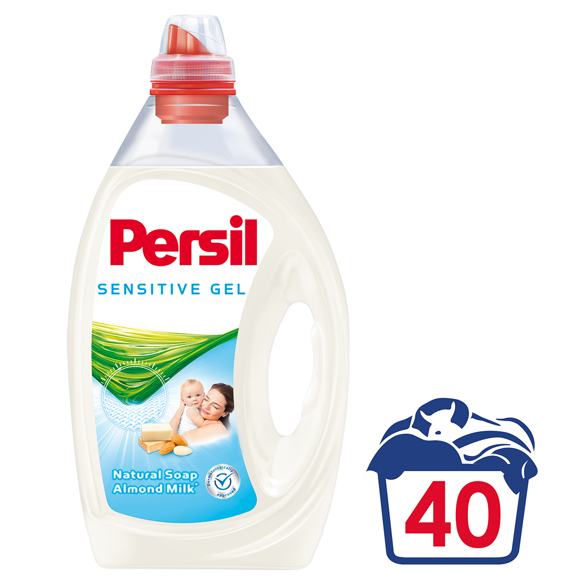 Гель для прання Persil Sensitive, 2 л (754059) - фото 1
