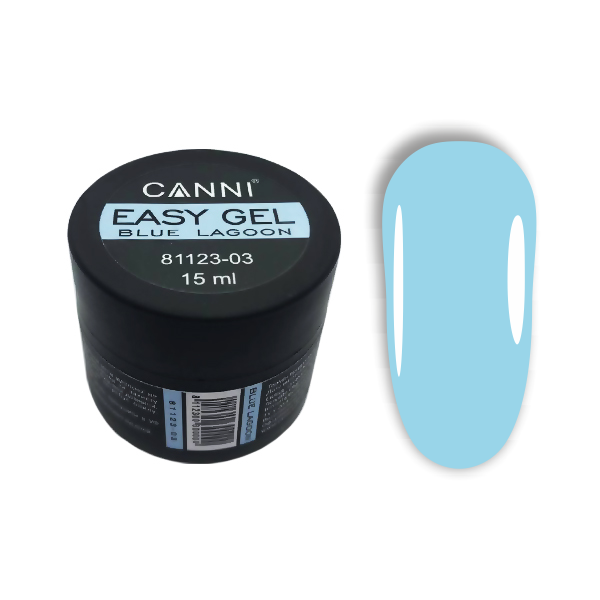 Гель для нарощування Canni Easy gel 03 Blue Lagoon 15 мл - фото 2