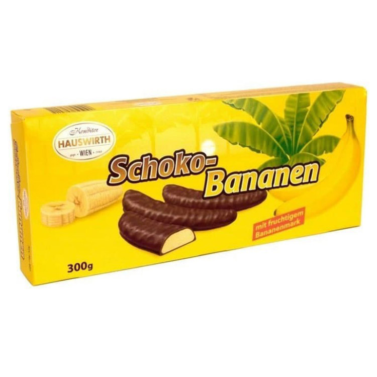 Конфеты Hauswirth Schoko-Banane, суфле в шоколаде, 300 г - фото 1