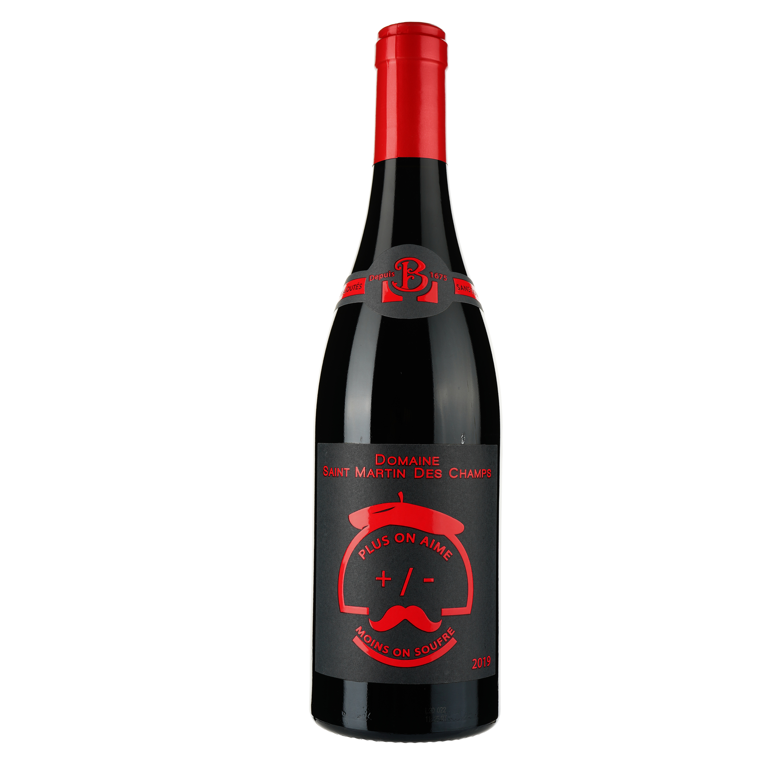 Вино Domaine Saint Martin des Champs Sans Soufre IGP Pays d'Oc 2019 красное сухое 0.75 л - фото 1