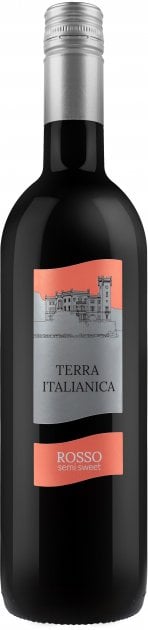 Вино Terra Italianica Rosso Amabile, червоне, напівсолодке, 0,75 л - фото 1