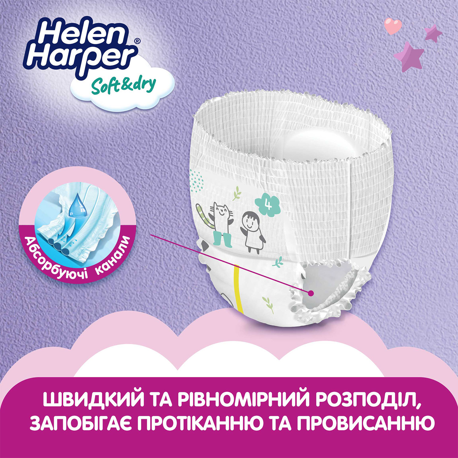 Підгузки-трусики Helen Harper Soft & Dry 5 (12-17 кг), 40 шт. - фото 6