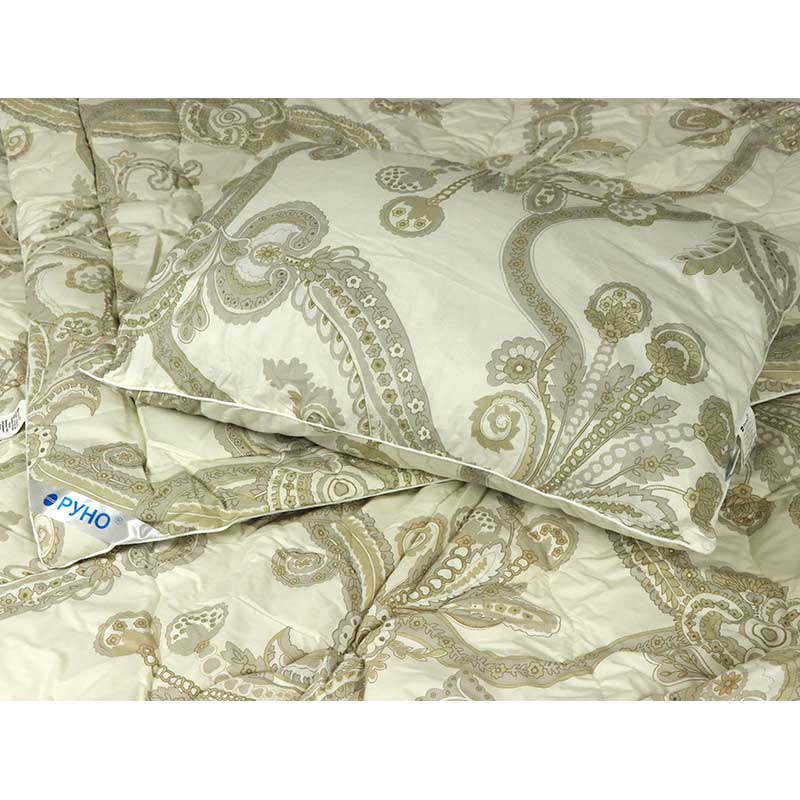 Одеяло Руно Luxury шерстяное 155х210 см бежевое (317.29ШЕУ_Luxury) - фото 7