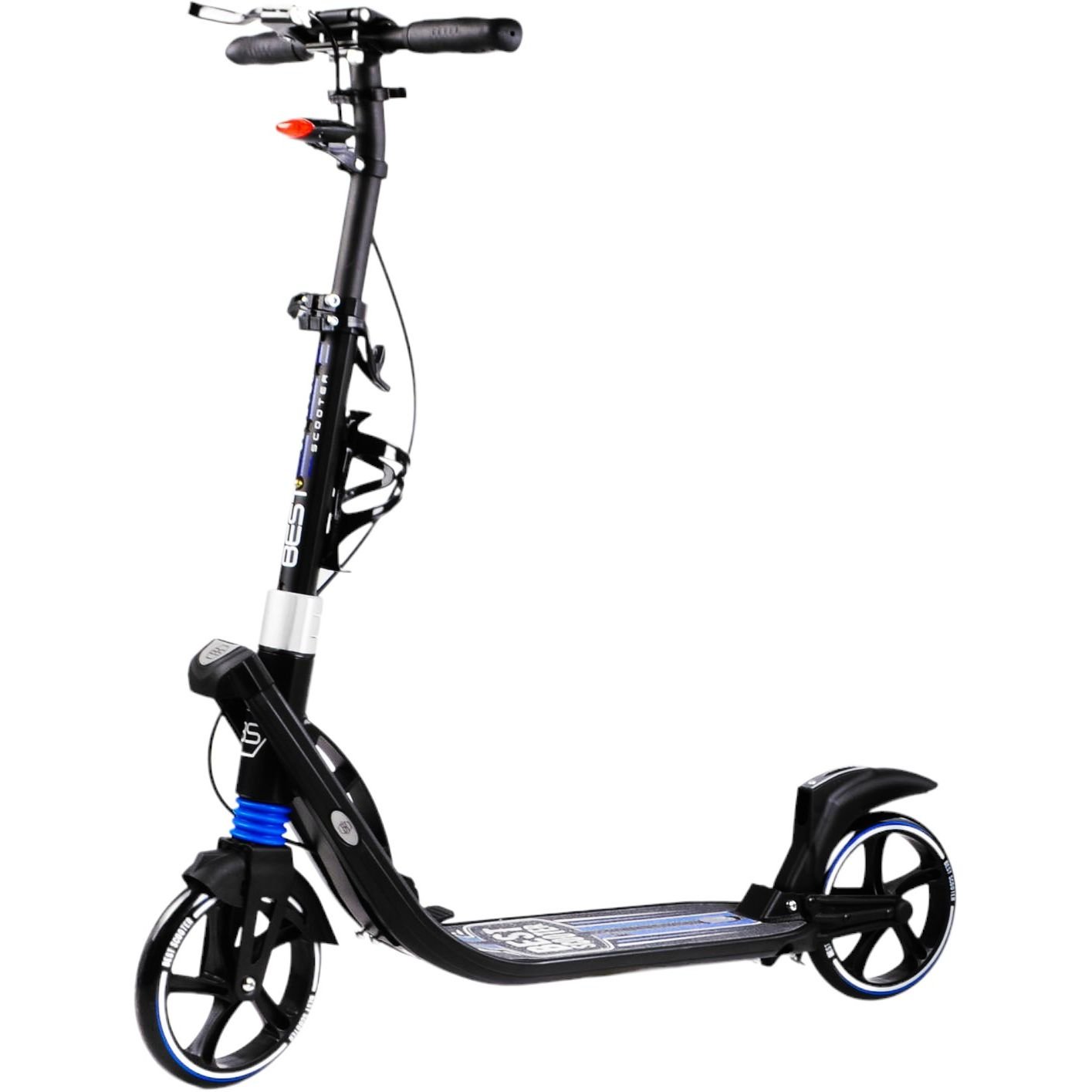 Самокат Best Scooter складаний 64х16х93-103 см Чорно-блакитний 000231311 - фото 1