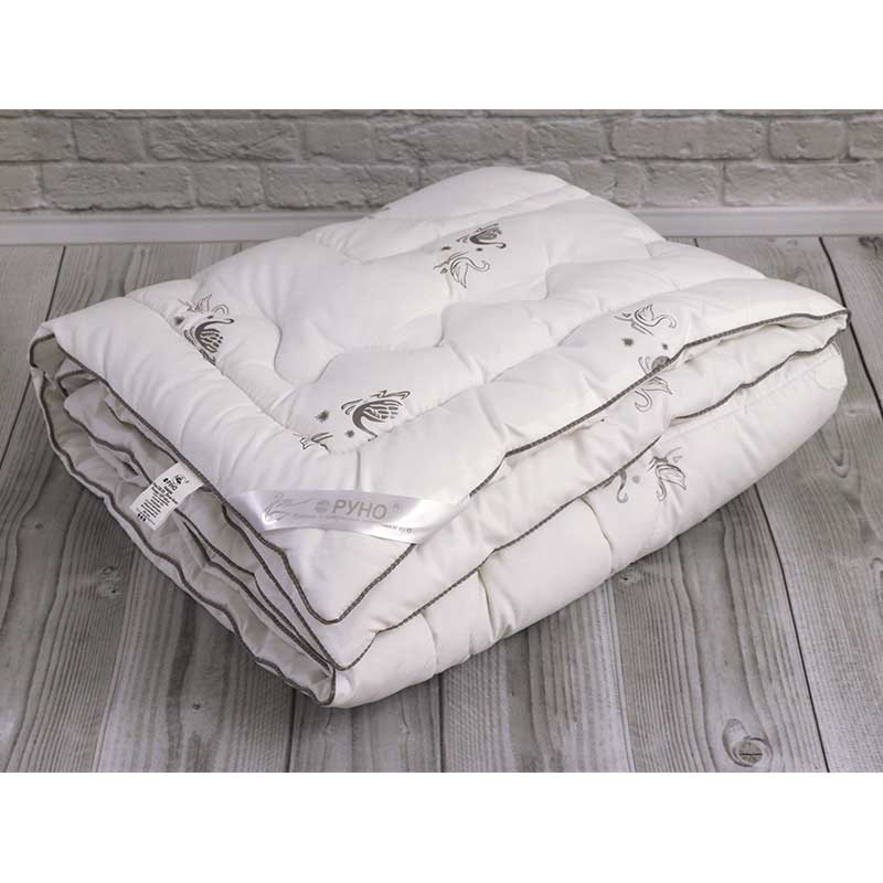 Детское одеяло Руно Silver Swan, искусственный лебяжий пух, 140х105 см, белый (320.52_Silver Swan_demi) - фото 2