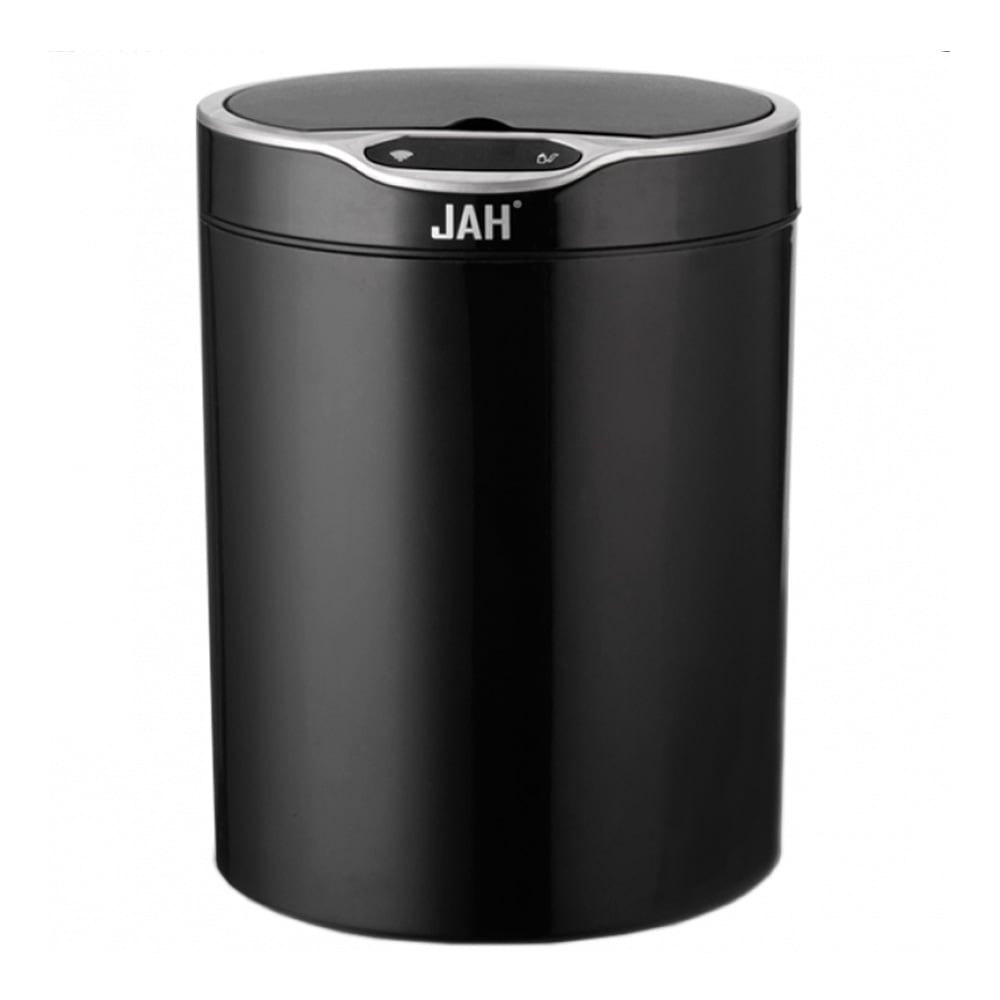 Відро для сміття сенсорне кругле Jah, 12 л, 25×25×32 см, чорне (JAH6111 Completely black) - фото 1