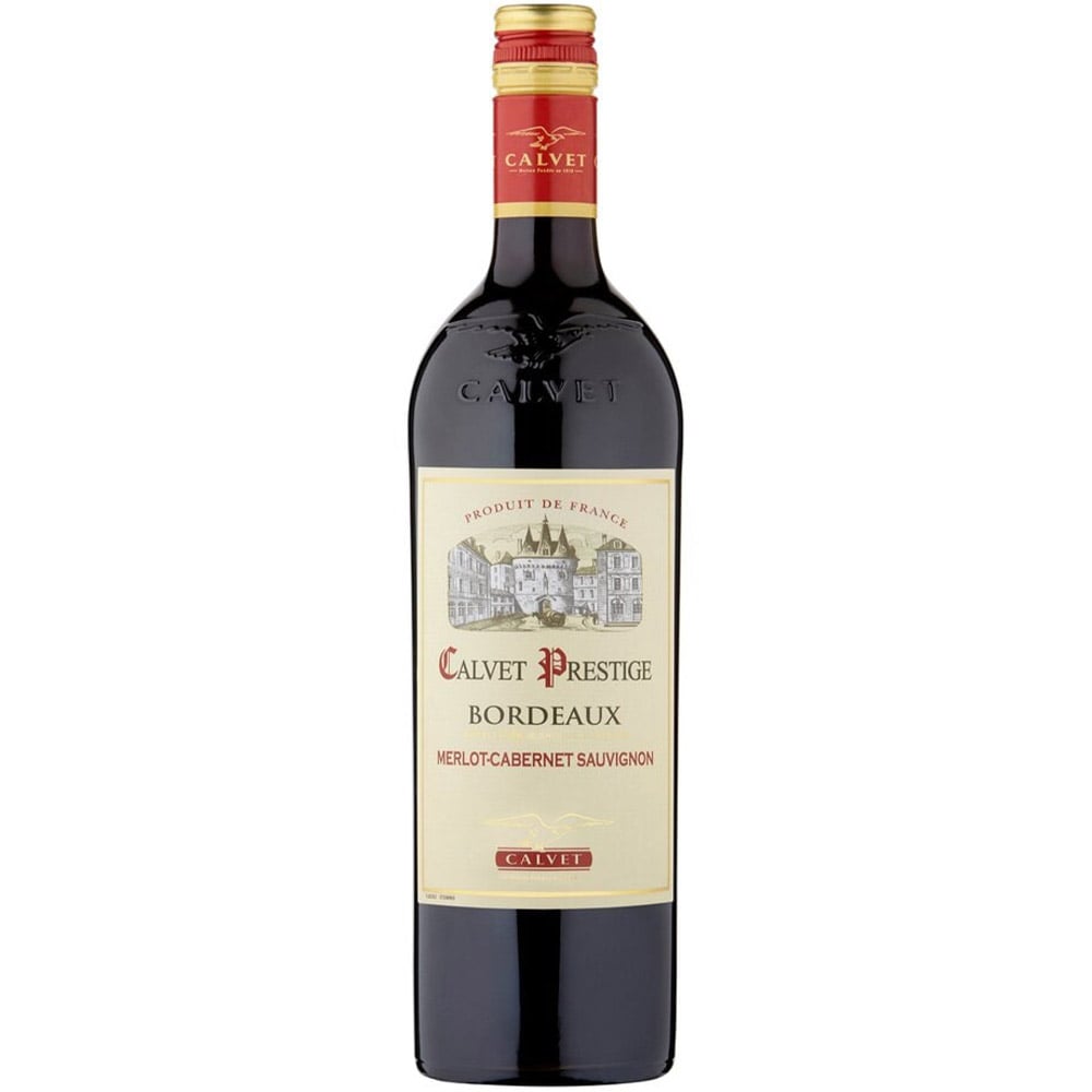 Вино Calvet Prestige Merlot Cabernet Sauvignon Bordeaux AOC червоне сухе 0.75 л - фото 1