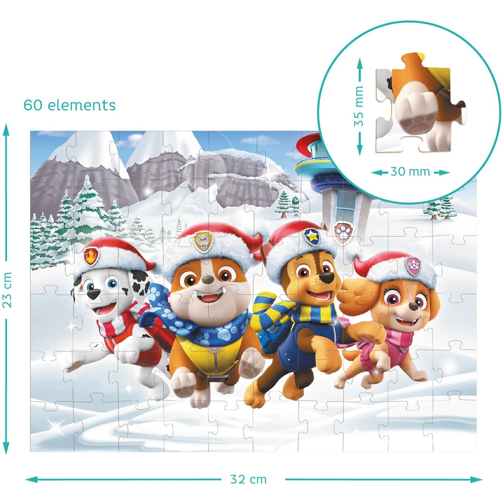 Пазл DoDo Paw Patrol Christmas, 60 элементов (200422) - фото 4